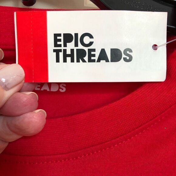 EPIC THREADS - NWT - Little Boys Sz Large Long-Sleeve Crew Neck Tee “Ski Patrol” - Picture 7 of 10